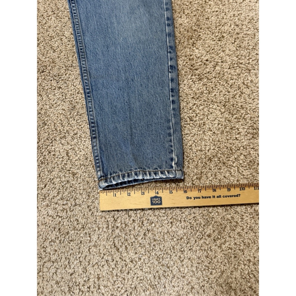 Vintage Guess Jeans Mens 32 Blue Classic Fit Straight Leg Back Logo Y2K 28x29 - Picture 11 of 11